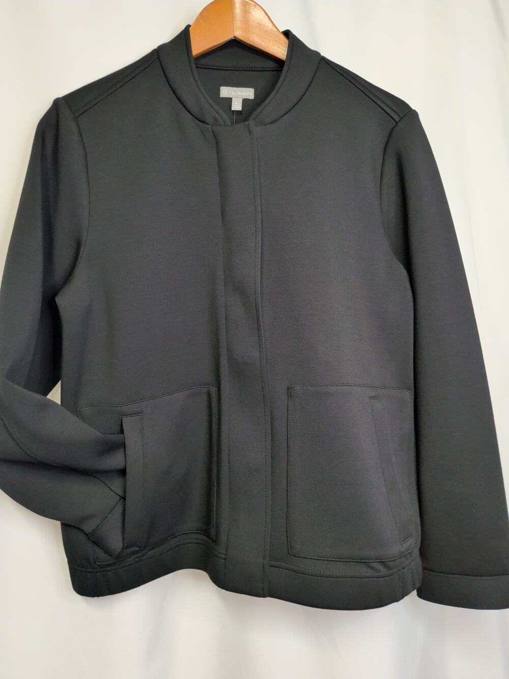 T By Talbots The Scuba Jacket Black NWT Petite Medium